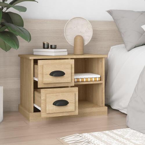 Sengebord 60x35,5x45 cm sonoma-eg