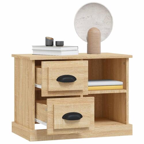 Sengebord 60x35,5x45 cm sonoma-eg