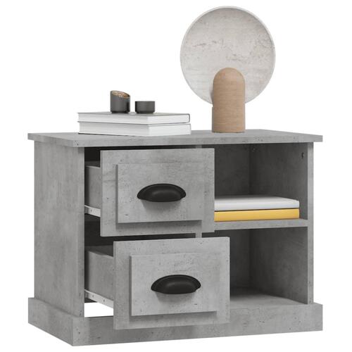 Sengebord 60x35,5x45 cm betongrå