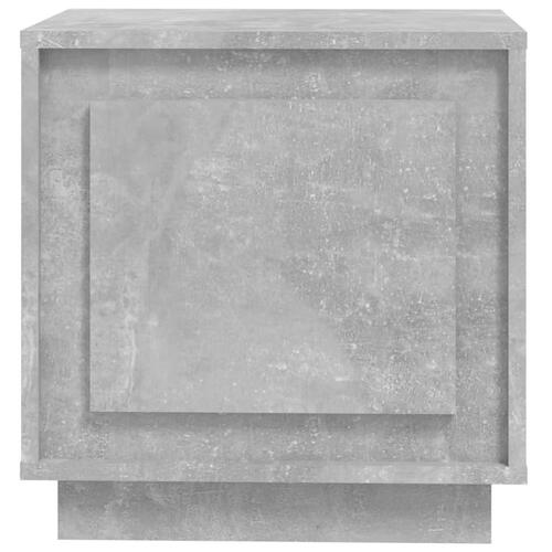 Sengeborde 2 stk. 44x35x45 cm konstrueret træ betongrå