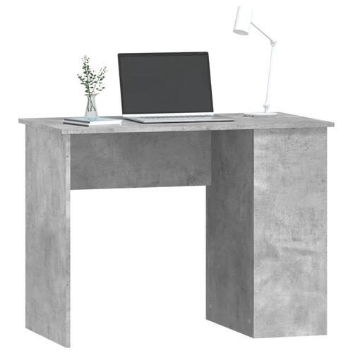 Skrivebord 100x55x75 cm konstrueret træ betongrå