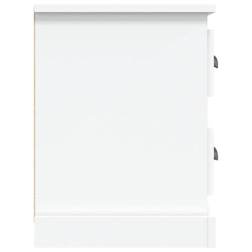 Tv-bord 102x35,5x47,5 cm konstrueret træ hvid