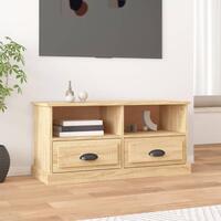 Tv-bord 93x35,5x45 cm konstrueret træ sonoma-eg