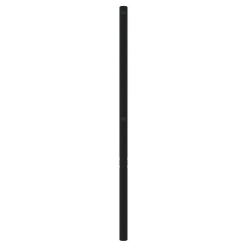 Sengegavl 180 cm metal sort