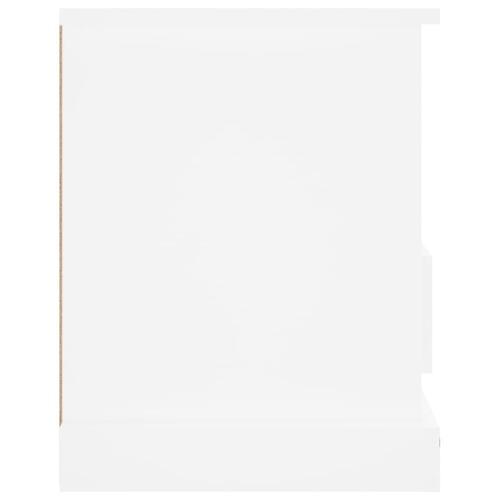 Tv-bord 93x35,5x45 cm konstrueret træ hvid