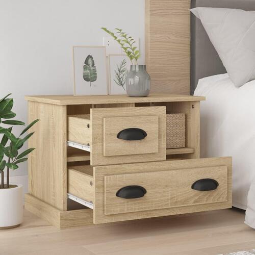 Sengebord 60x39x45 cm sonoma-eg