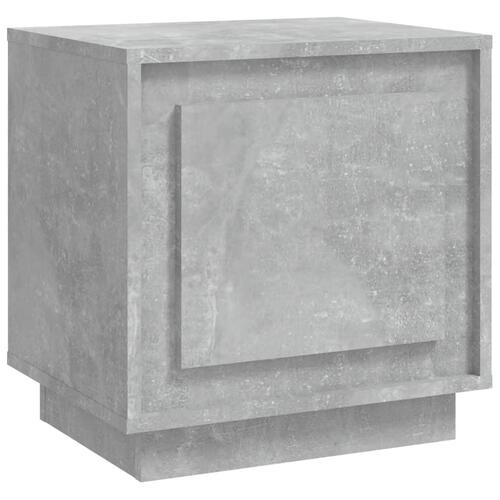 Sengebord 44x35x45 cm konstrueret træ betongrå