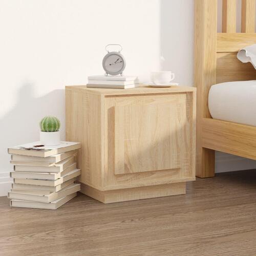 Sengebord 44x35x45 cm konstrueret træ sonoma-eg