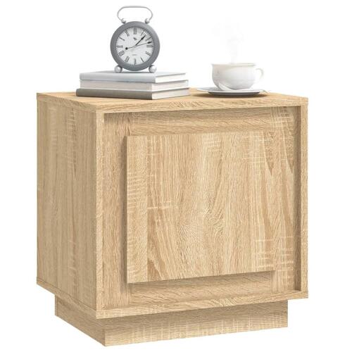 Sengebord 44x35x45 cm konstrueret træ sonoma-eg