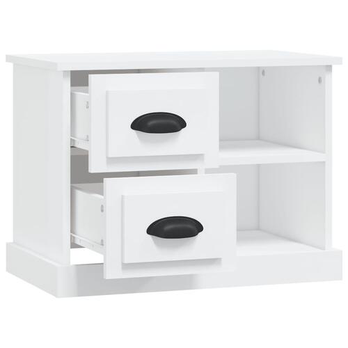 Sengebord 60x35,5x45 cm hvid