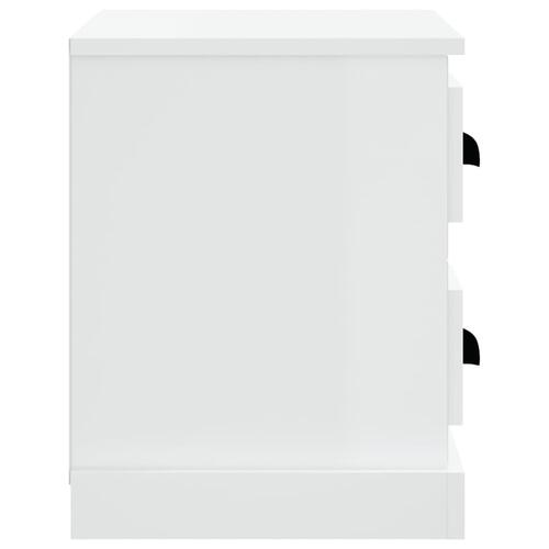 Sengebord 60x35,5x45 cm hvid