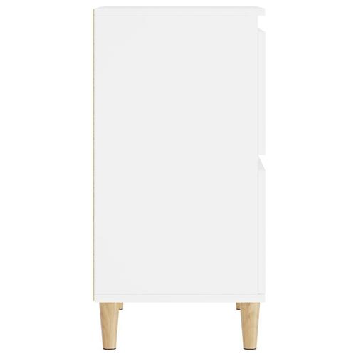 Skænke 3 stk. 60x35x70 cm konstrueret træ hvid