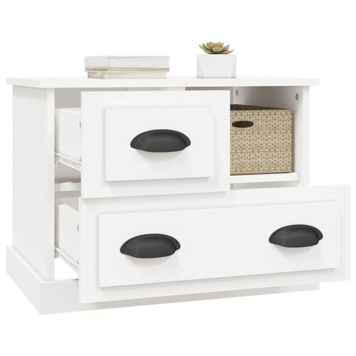 Sengebord 60x39x45 cm hvid