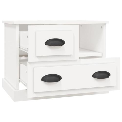 Sengebord 60x39x45 cm hvid
