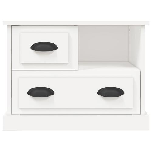 Sengebord 60x39x45 cm hvid