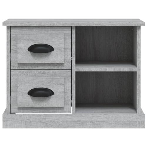 Sengebord 60x35,5x45 cm grå sonoma-eg