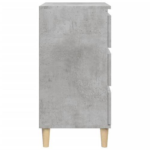 Sengebord 40x35x70 cm konstrueret træ betongrå