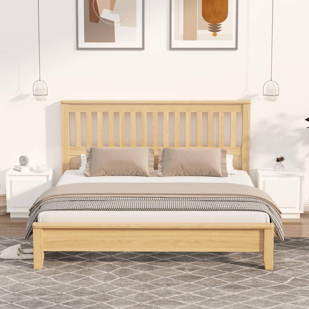 Sengeborde 2 stk. 44x35x45 cm konstrueret træ hvid