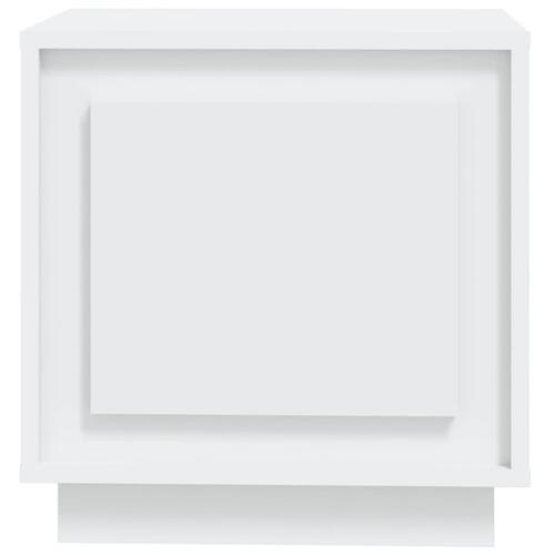 Sengeborde 2 stk. 44x35x45 cm konstrueret træ hvid