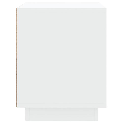 Sengeborde 2 stk. 44x35x45 cm konstrueret træ hvid