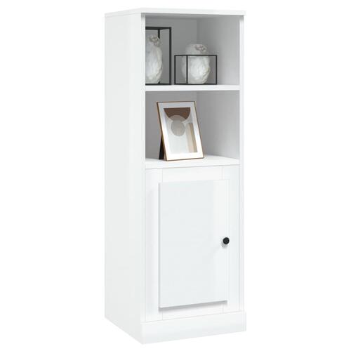 Skab 36x35,5x103,5 cm konstrueret træ hvid højglans