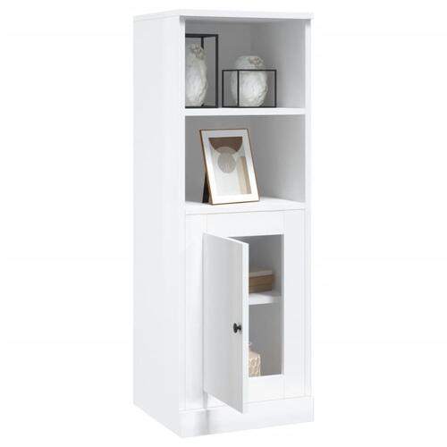 Skab 36x35,5x103,5 cm konstrueret træ hvid højglans