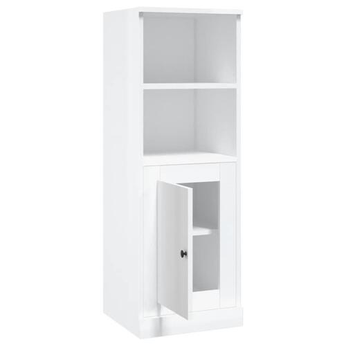 Skab 36x35,5x103,5 cm konstrueret træ hvid højglans