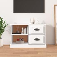 Tv-bord 73x35,5x47,5 cm konstrueret træ hvid