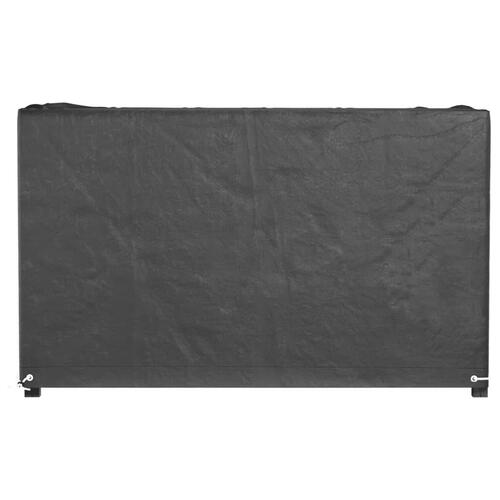 Havemøbelovertræk 2 stk. 125x55x75 cm 8 øjer rektangulært