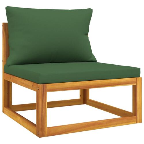 Sofasæt til haven 2 dele med hynder massivt akacietræ