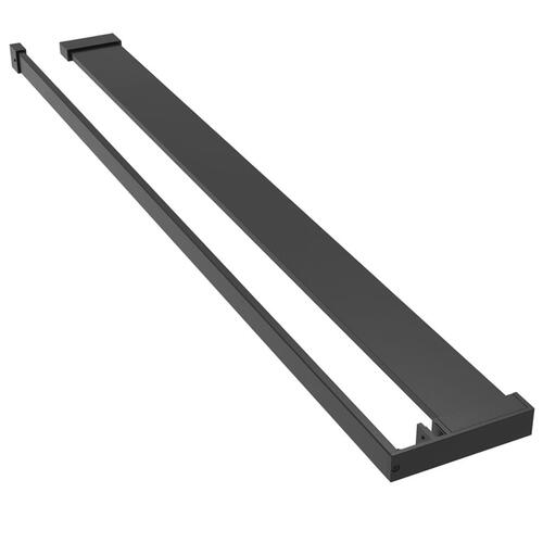 Brusehylde til brusevæg 90 cm aluminium sort