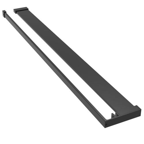 Brusehylde til brusevæg 80 cm aluminium sort