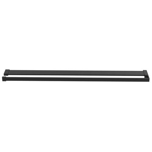 Brusehylde til brusevæg 80 cm aluminium sort