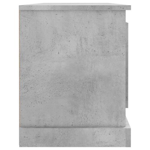 Tv-bord 100x35,5x45 cm konstrueret træ betongrå