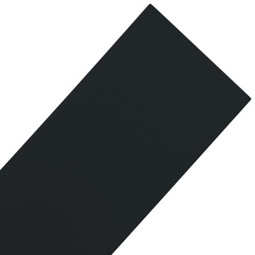 Græskant 10 m 15 cm polyethylen sort
