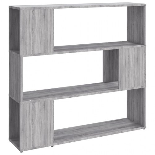 Bogreol/rumdeler 100 × 24 × 94 cm - grå sonoma-eg