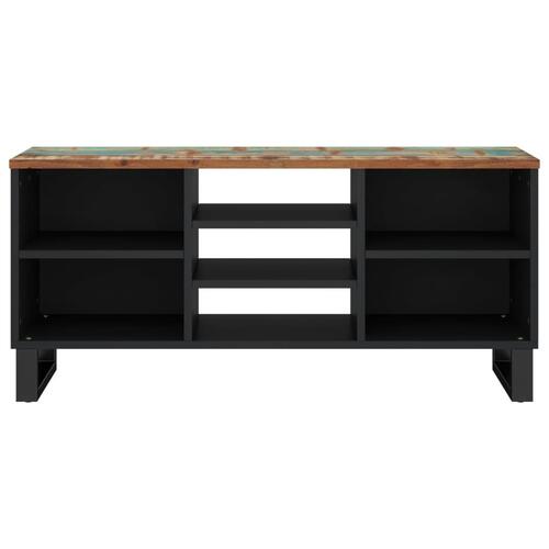 Tv-bord 100x33x46 cm massivt genbrugstræ og konstrueret træ