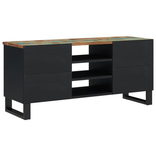 Tv-bord 100x33x46 cm massivt genbrugstræ og konstrueret træ