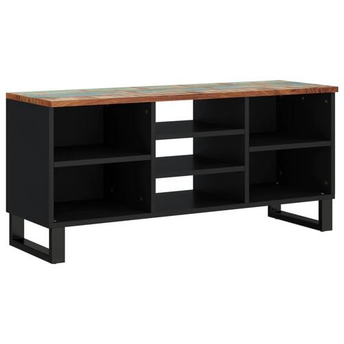Tv-bord 100x33x46 cm massivt genbrugstræ og konstrueret træ