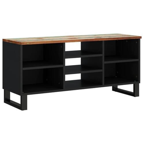 Tv-bord 100x33x46 cm massivt genbrugstræ og konstrueret træ