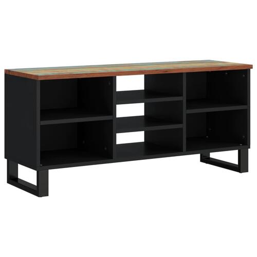 Tv-bord 100x33x46 cm massivt genbrugstræ og konstrueret træ