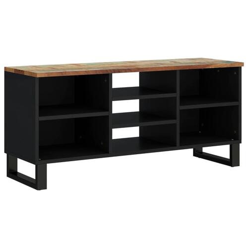 Tv-bord 100x33x46 cm massivt genbrugstræ og konstrueret træ