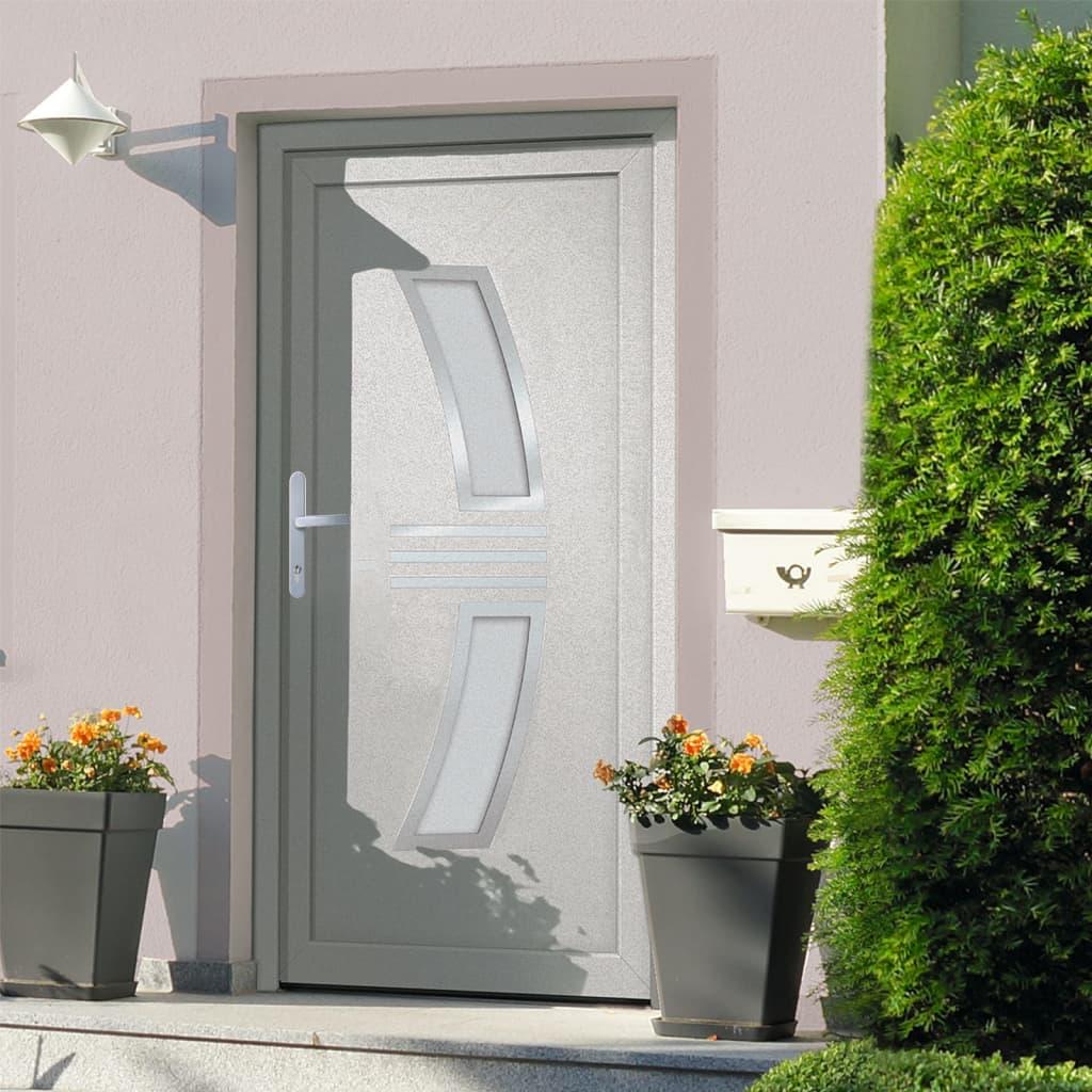 Hoveddør 98x208 cm PVC hvid