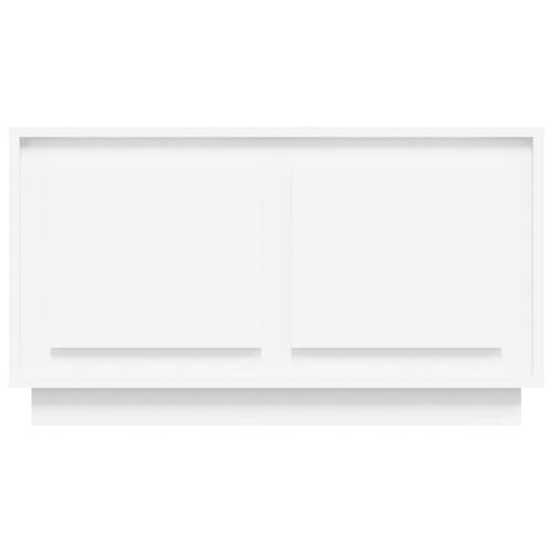 Tv-bord 80x35x45 cm konstrueret træ hvid