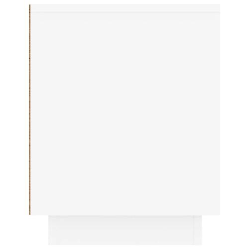 Tv-bord 80x35x45 cm konstrueret træ hvid