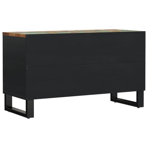 Tv-bord 80x33x46 cm massivt genbrugstræ og konstrueret træ