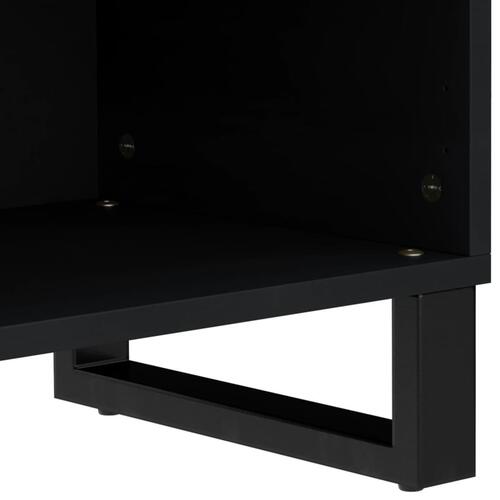 Tv-bord 80x33x46 cm massivt genbrugstræ og konstrueret træ