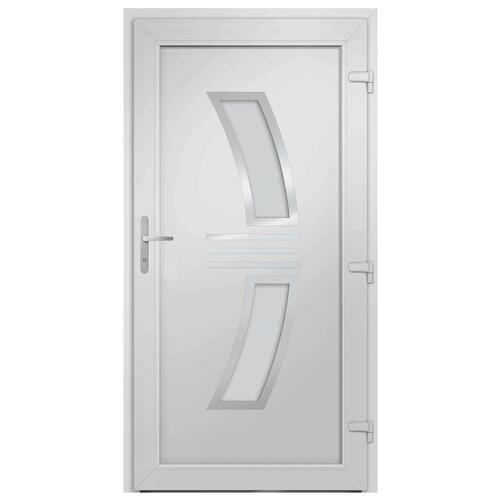 Hoveddør 98x208 cm PVC antracitgrå