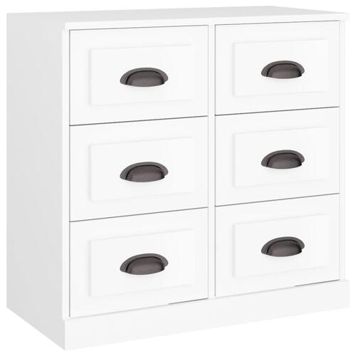 Skænk 70x35,5x67,5 cm konstrueret træ hvid