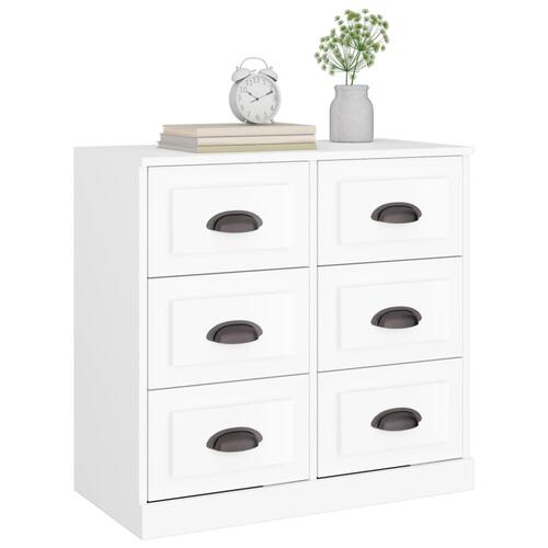 Skænk 70x35,5x67,5 cm konstrueret træ hvid